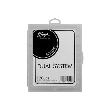Thuya Dual System Nail Tips – 120 pcs Coffin & Square Shape Tips for Professional Nail Extensions and Enhancements